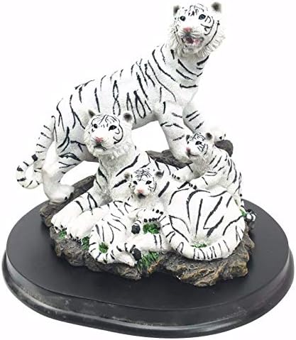 Figura Fehér Tigris Család Bázis Álljon A Szobor Természet, Vadvilág Gyűjthető