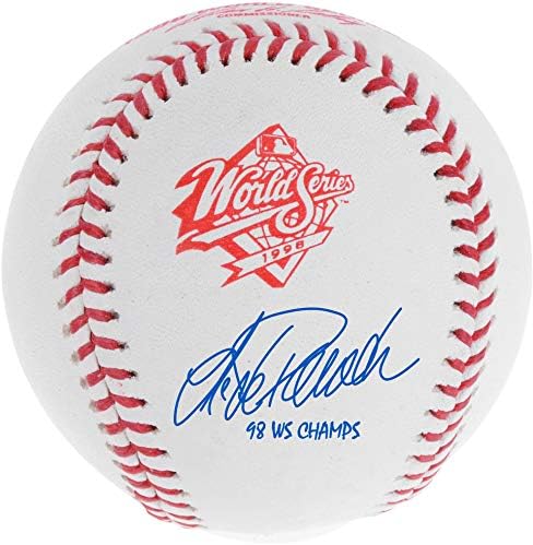 Jorge Posada New York Yankees Dedikált 1998-As World Series Logó Baseball 98 WS Champs Felirat, - Dedikált Baseball