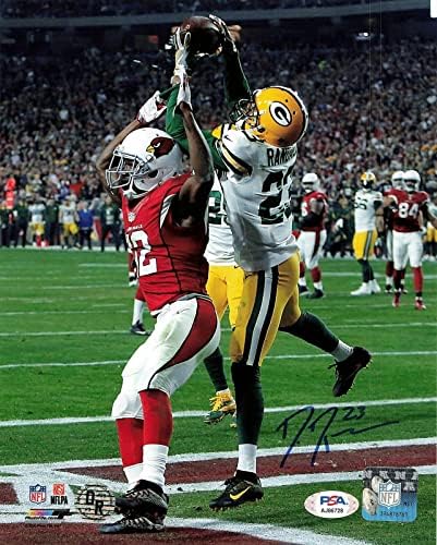 DAMARIOUS RANDALL Aláírt 8x10 fotó PSA/DNS-Green Bay Packers Aláírt - Dedikált NFL-Fotók