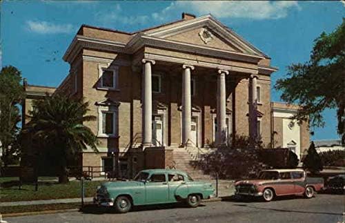 Első Metodista Egyház Bradenton, Florida FL Eredeti, Régi Képeslap, 1962