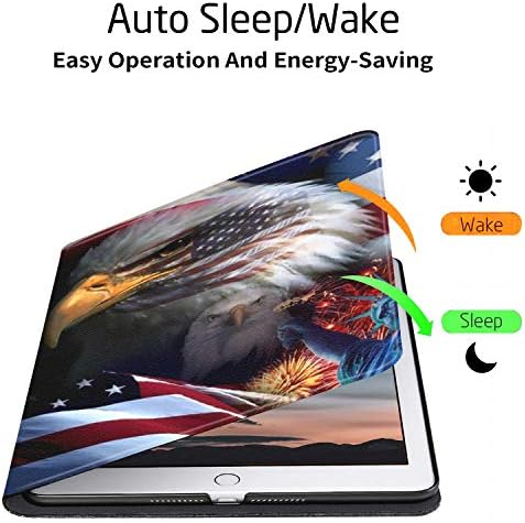 iPad 9,7 Hüvelykes 2018/2017 / IPad 2 / IPad Air Esetben, PU Bőr Állítható Állvány Fedezze Védelem Automatikus Wake/Sleep