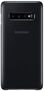 SAMSUNG Galaxy S10+ S-View Flip tok, Fekete, Modell:EF-ZG975CBEGUS