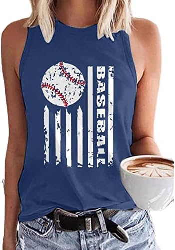 Mama Póló Női Baseball Anya Ing anyák Napi Ajándék Pólók Levél Nyomtatás Alkalmi Ujjatlan Póló Maximum
