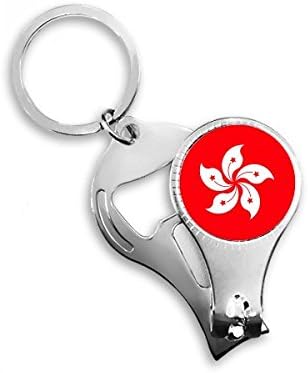 Kína Hong Kong Regionális Zászló Köröm Zimankó Gyűrű Kulcstartó Sörnyitó Clipper
