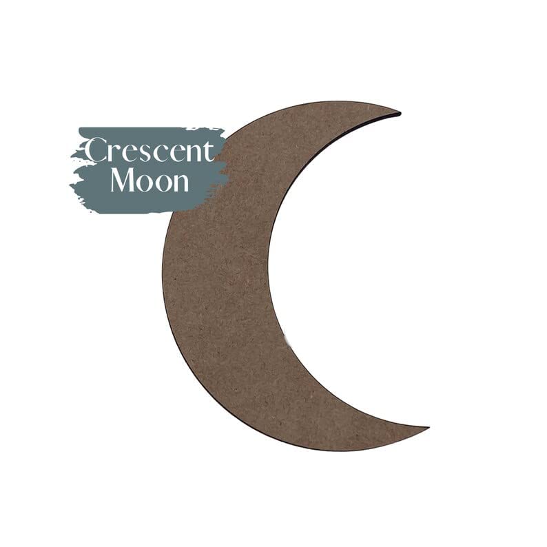 Vastag Félhold alakú Kivágás | Hold Fa Kivágás | Akril Hold Alakú | Fa, Mennyezeti Dekoráció | Hold Felső Wall Art | Gyerek