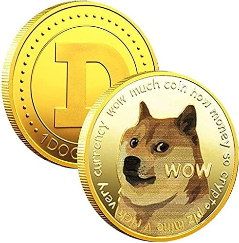 1 oz Arany-Bevonatú Dogecoin Emlékérme 2021 Limited Edition Ada Fizetőeszköz Új Kollektor s Aranyozott Érem védőtok