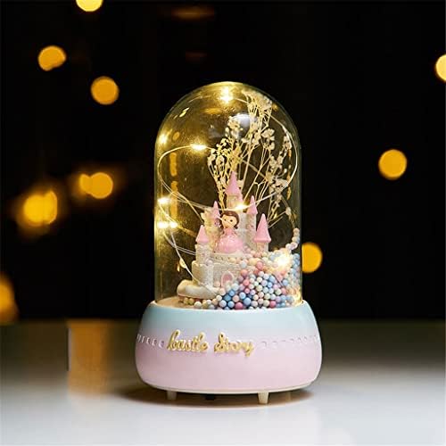ZGJHFF kristálygömb LED Music Box Lány Születésnapi Ajándék, lakberendezési Gyermek Hercegnő Lány Tánc Zene Doboz Ég (Szín