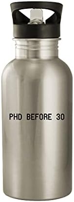 Akar beszélni velem Ajándékok PhD 30-a Előtt-20oz Rozsdamentes Acél Kerti Víz Üveg, Ezüst
