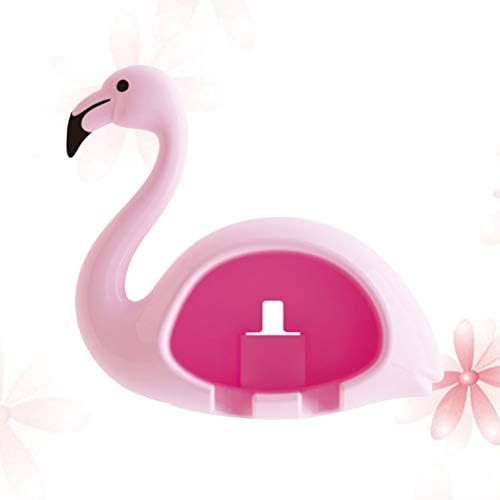 DOITOOL Fogkefe Birtokosai Szép Flamingók Fogkefe Lóg Fal Fogkefe Jogosultja Lyukasztó Ingyenes Fürdőszoba + Wc egyben (Rózsaszín)