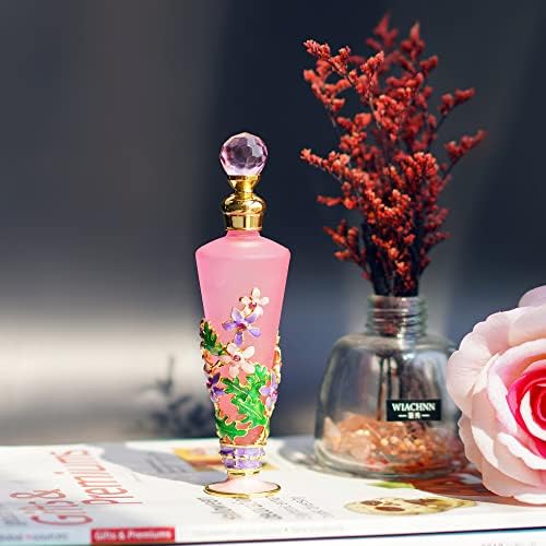 YU FENG 40ML Piros Szitakötő Dekoratív Üveg Parfümös Üveg, valamint 25ML Vintage Bejeweled Virág Divatos, Dekoratív Kristály