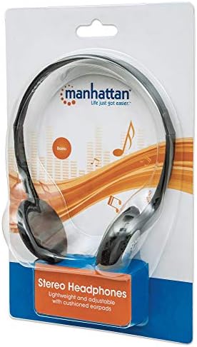 Manhattan-A-Fül Vezetékes Sztereó Fejhallgató - 6 láb Hosszú Kábel, 3,5 mm-es Drót Dugót, Könnyű, Retro Vintage Stílusú,