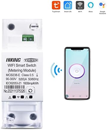 Junniu TUYA egyfázisú WiFi Smart Switch Kwh Energia-Mérő Mérési Ellenőrző Áramkör Megszakító Időzítő Relé az Intelligens