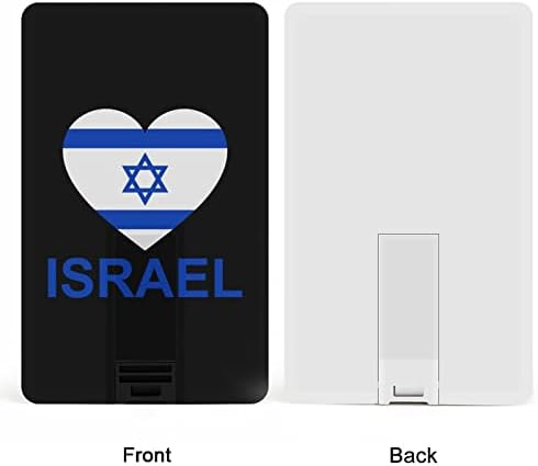 A szerelem Izrael Hitelkártya USB Flash Személyre szabott Memory Stick Kulcsot Tároló Meghajtó 64G