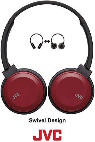 JVC Vezeték nélküli Könnyű, Lapos Összecsukható A Fül a Bluetooth Vezeték nélküli Fejpánt, Mikrofon, Kék (HAS190BTA)