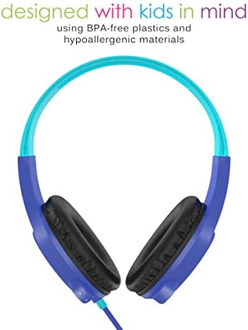 MEE audio KidJamz 3 a Gyerekek Biztonságban Figyel Fejhallgató Volume Limiter & Beépített Mikrofon, Állítható A-Ear Fülhallgató