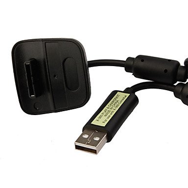 WKell Újratölthető USB Akkumulátor Csomag Xbox 360 Slim (Fekete)