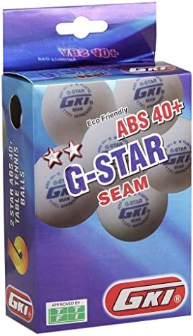 GKI G-Star ABS Műanyag 40+ ping-pong Labda, 12-es Csomag (Fehér)