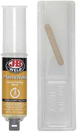 J-B Hegesztési 50132 PlasticWeld Gyors Beállítás Epoxi Fecskendő - Áttetsző Sárga - 25 ml