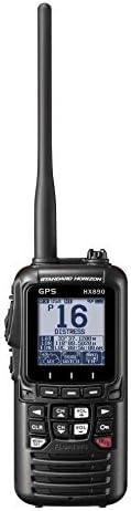 Standard Horizont HX890 Fekete Kézi VHF - Úszó 6 Watt Osztály H DSC Két Rádió (Felújított)