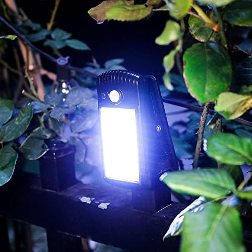 Mortilo Napelemes Lámpák Kültéri Klip Mozgásérzékelő Lámpák [40 LED/3 működési Mód] IP65 Vezeték nélküli Fény Vízálló, Kültéri