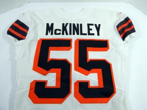 2021 Cleveland Browns Takkarist McKinley 55 Játék Kiadott O Használt Jersey 1946 P 8 - Aláíratlan NFL Játék Használt Mezek