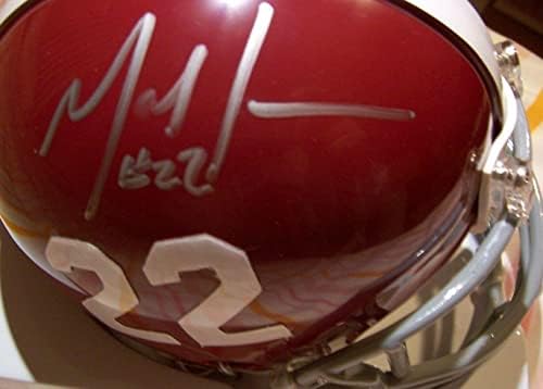Mark Ingram aláírt dedikált 2009 Alabama Crimson Tide Riddell mini sisak SZÖVETSÉG - Dedikált Főiskola Mini Sisak