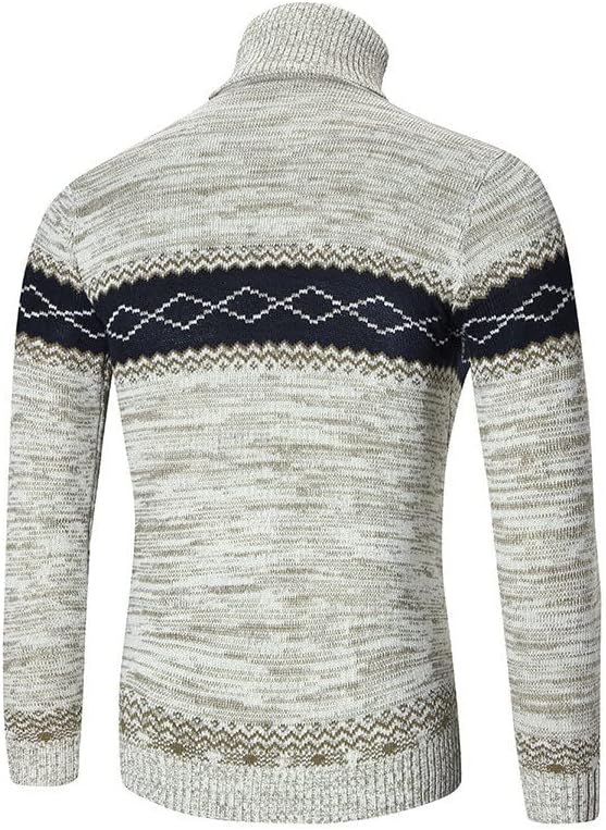 Férfi Pulóver Plus Size Garbós, Hosszú Ujjú Vékony Pulóver Sweatershirt Blúz Felső Pulóver Plusz Méretű Pulóver