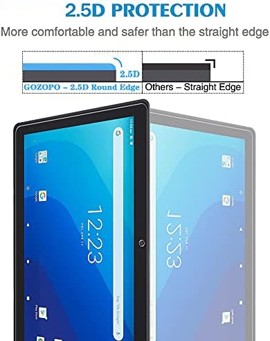 GOZOPO [2 Csomag] Képernyő Védő Aon Pro 10.1 Tablet 2020 [karcálló] Walmart Aon 10.1 Tablet Pro 2020 Edzett Üveg Film 【Csak
