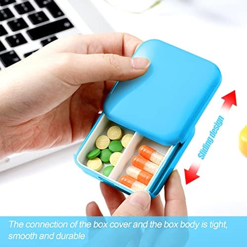 Utazási Tabletta Szervező a Tablettát,Vitaminok,tőkehalmáj Olaj,Gyógyszerek,étrend-Kiegészítők,SAINSWIN Mini Pull-Out Design
