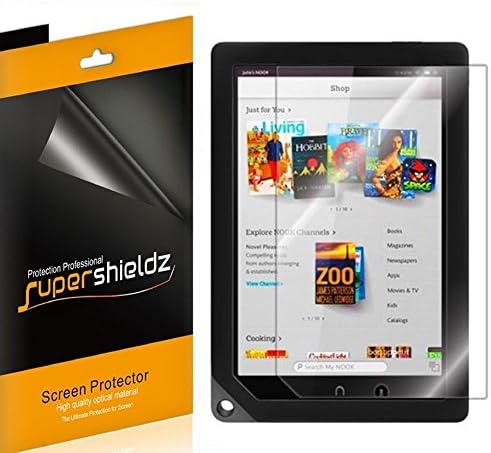 (3 Csomag) Supershieldz Célja a Barnes & Noble Nook HD+ 9 hüvelykes Tablet kijelző Védő fólia, Nagy Felbontású Clear Pajzs