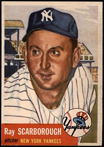 1953 Topps 213 Ray Scarborough New York Yankees (Baseball Kártya) VG/EX Yankees