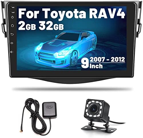 2GB+32GB 9 Hüvelykes Android autórádió a 2007-2012-es Toyota RAV4 Sztereó érintőképernyő Rádió GPS Navigáció Bluetooth FM
