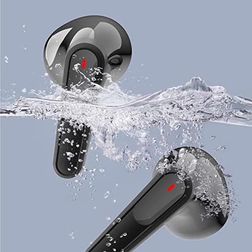LARUZE Bluetooth 5.3 LED Power Digitális Kijelző Vezeték nélküli Headset - Alacsony Energiafogyasztás, Magas Hang Touch-Control
