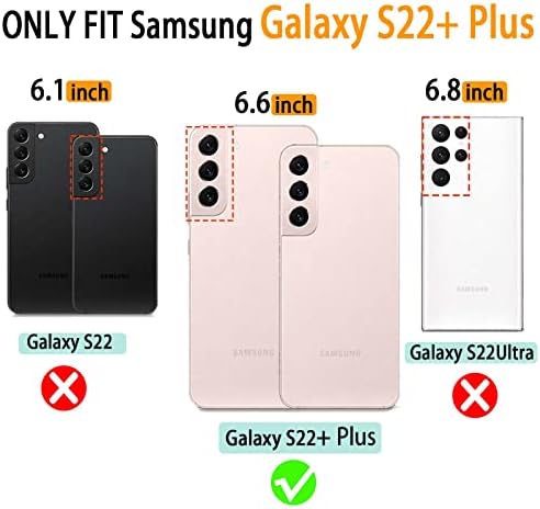 VANAVAGY Samsung Galaxy S22+ Plusz 5G Tárca Esetben a Nők, mind a Férfiak,Bőr Flip Tok hátlapot Illik Mágneses Autós tartó