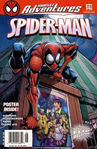 Marvel Adventures Flip Magazin 25 VF ; Marvel képregény | Minden Korosztály számára Fantasztikus Négyes Spider-Man