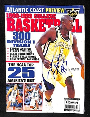 Dion Glover aláírt Georgia Tech ACC Előnézeti Magazin 91709b51 - Dedikált NBA Magazinok