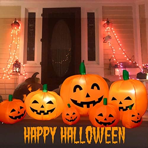 TOLOCO 7 FT Halloween Felfújható Sütőtök, Felfújható Halloween Dekoráció, Kültéri, illetve Beltéri, Halloween Felrobbantani