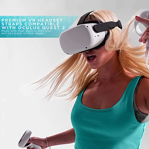 Csoport Függőleges VR Fej Heveder - Állítható Pántok Kompatibilis Oculus Quest 2-2-Pont Rendszer a Tárcsa Gombot, Kényelmes,
