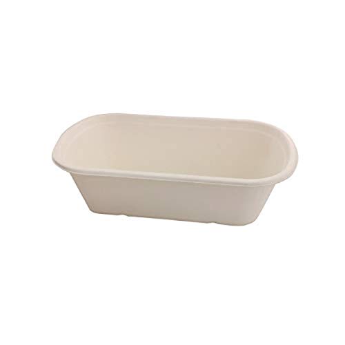 PacknWood 210APUREC1000BR - compostable téglalap bowl - téglalap cukornád tálak - téglalap compostable cukornád tálak - eldobható