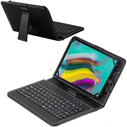 Navitech Fekete Billentyűzet Esetben Kompatibilis a TCL Lap 10L 10 Tablet
