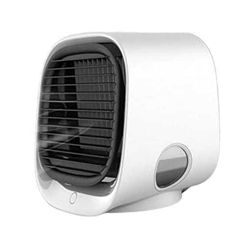 ＫＬＫＣＭＳ Hordozható Levegő Hűtő Ventilátor Hálószoba Asztal Hűtés, Légkondicionáló Párásító Új , Fehér leírtak szerint