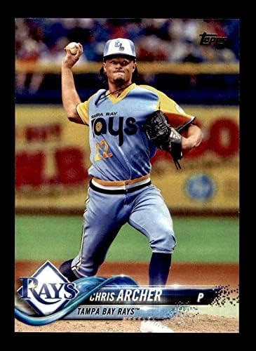 2018 Topps 191 Egy Chris Archer Tampa Bay Rays (Baseball Kártya) NM/MT Sugarak