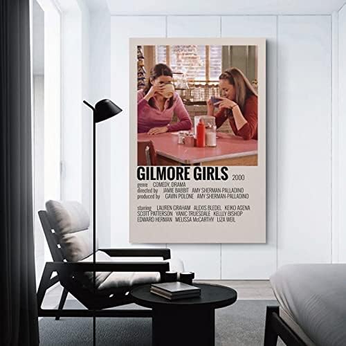 Tv-Sorozat Gilmore Lányok 90-es évek Vintage Plakát, Poszter Díszítő Festés Vászon Wall Art Nappali Plakátok Hálószoba Festés