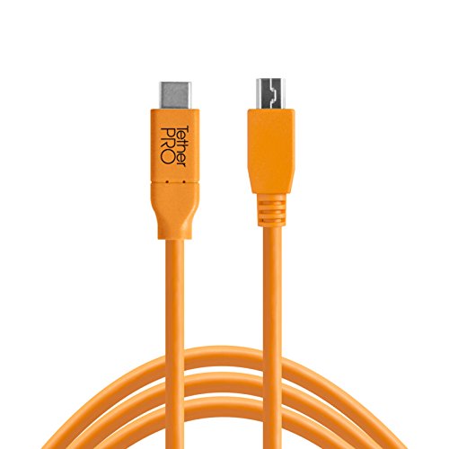 Heveder Eszközök TetherPro USB-C 2.0 Mini B 5 Tűs Kábel | Gyors adatátvitelt, Kapcsolat, Fényképezőgép, Számítógép | Magas