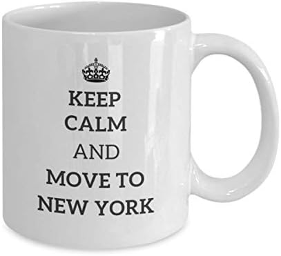 Nyugodj Meg, Majd Mozgassa A New York-I Tea Csésze Utazó Munkatársa, Barátja Haza Állami Ajándék Bögre Jelen