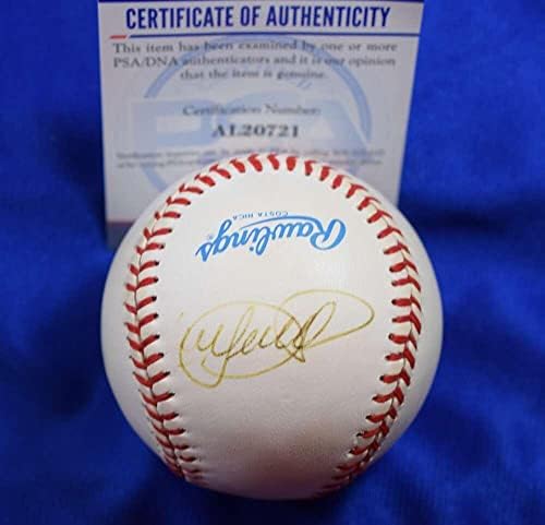 Kirby Puckett PSA DNS-Coa Autogramot Amerikai Liga OAL Aláírt Baseball 2 - Dedikált Baseball
