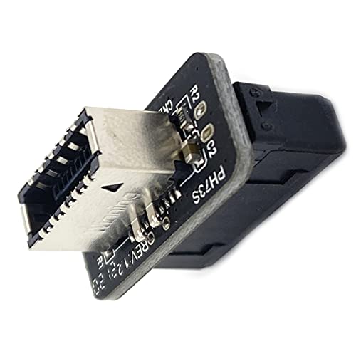 DEVMO Függőleges USB 3.1 Előlapi Csatlakozó Kulcs-Egy Típus-E, hogy USB 3.0-20Pin Fejléc Adapter