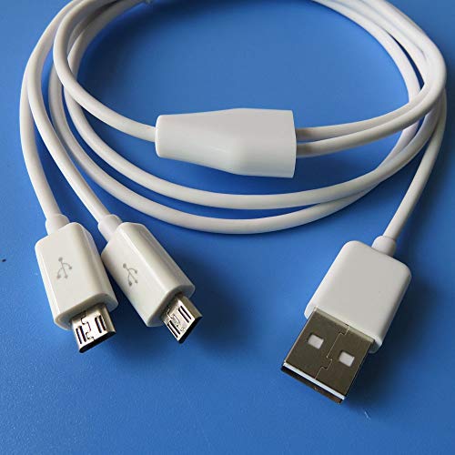 Lysee tápkábelek - 1m 3ft Kettős Micro USB Elosztó Kábel Power 2 Micro USB-Eszközök egyszerre