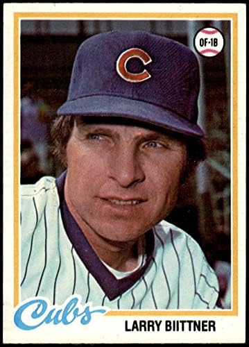 1978 Topps 346 Larry Biittner Chicago Cubs (Baseball Kártya) VG/EX Cubs
