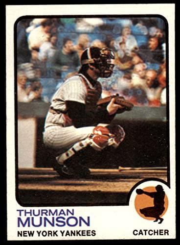 1973 Topps 142 Thurman Munson New York Yankees (Baseball Kártya) EX Yankees